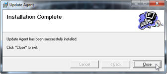 Update Agent Installation Complete