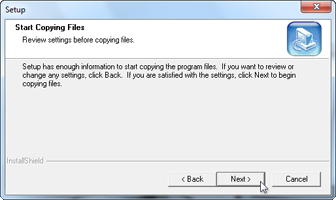 Start Copying Files