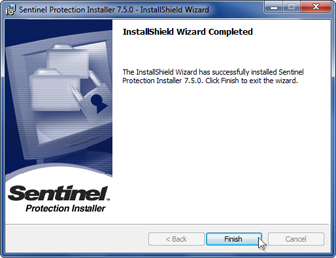 Sentinel Installation Finish